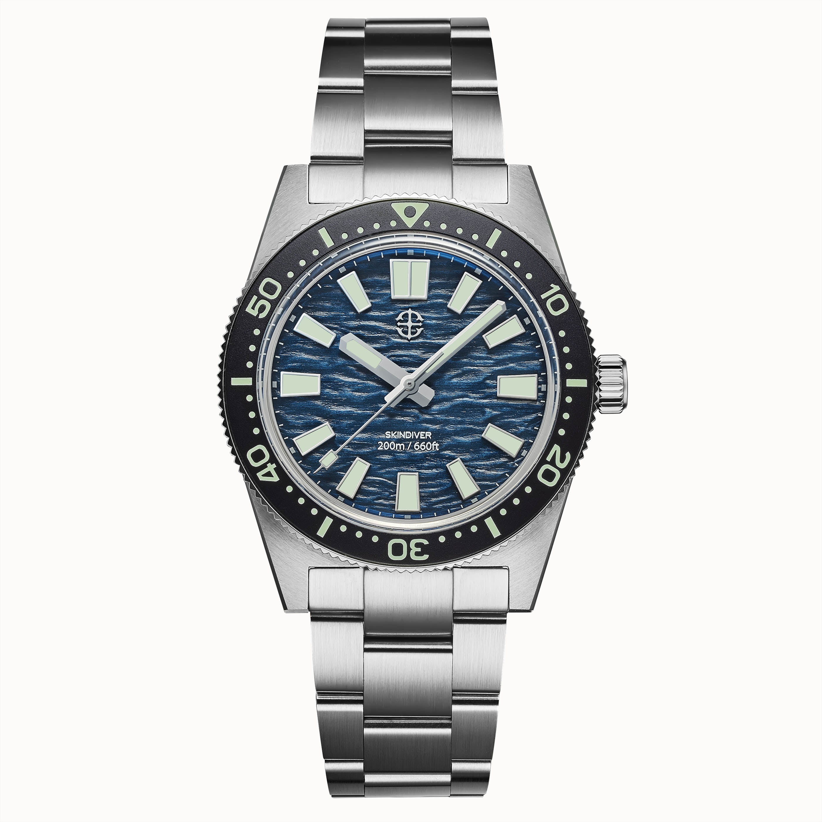Tidal Azure Fade Wave Dial Quartz Watch | AETHELSOHN