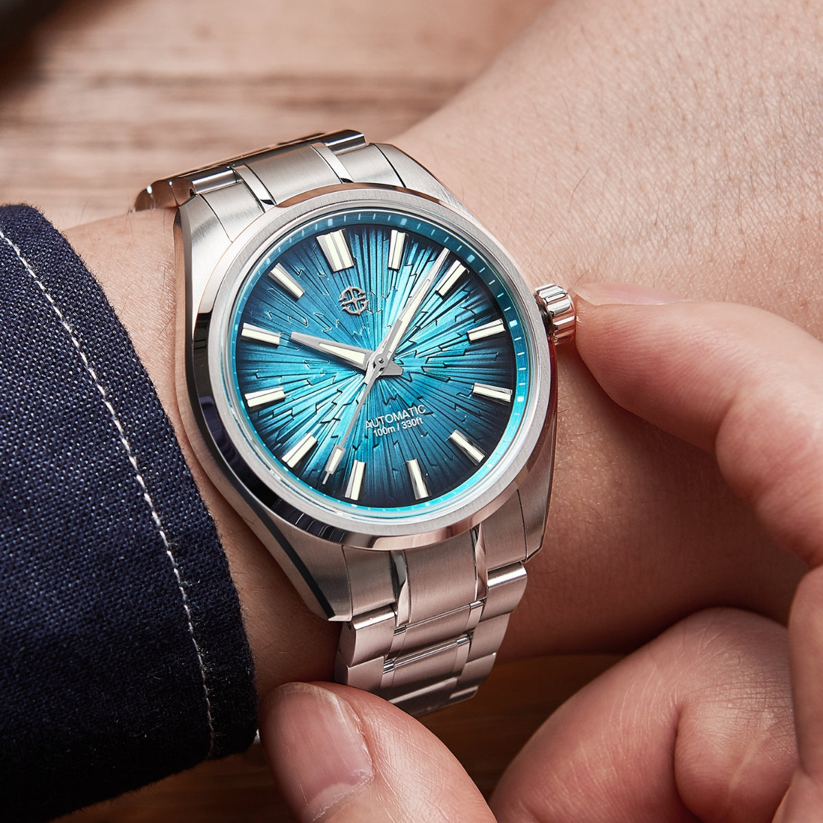 Aqua Shard 40mm watch on wrist