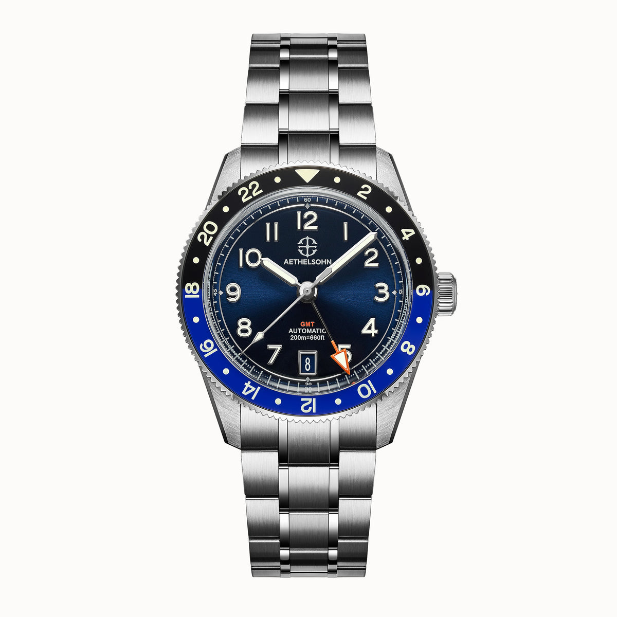 AETHELSOHN Horizon Azure GMT - Blue Dial Automatic Watch with Dual Time