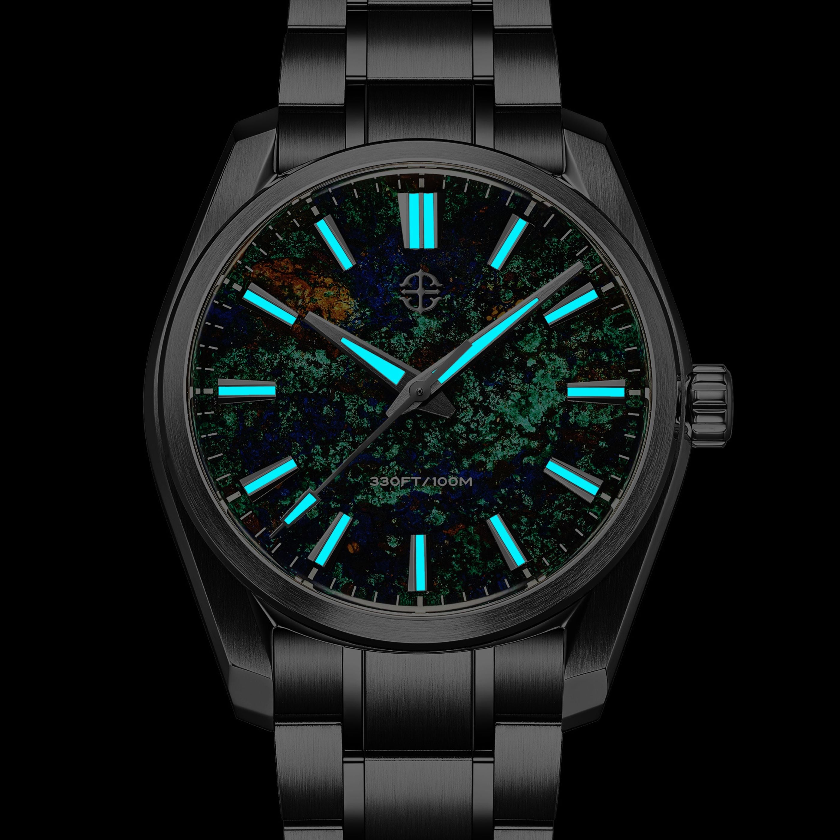 Terra Gaia — Natural Azurite Dial Watch | AETHELSOHN