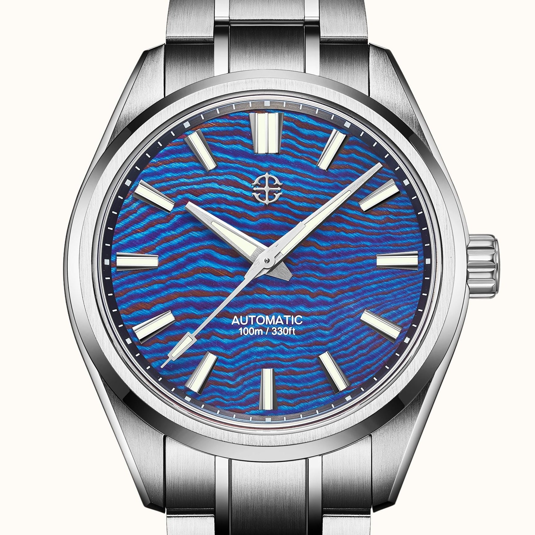 Titanium Damascus Forged Dial Automatic Watch | AETHELSOHN